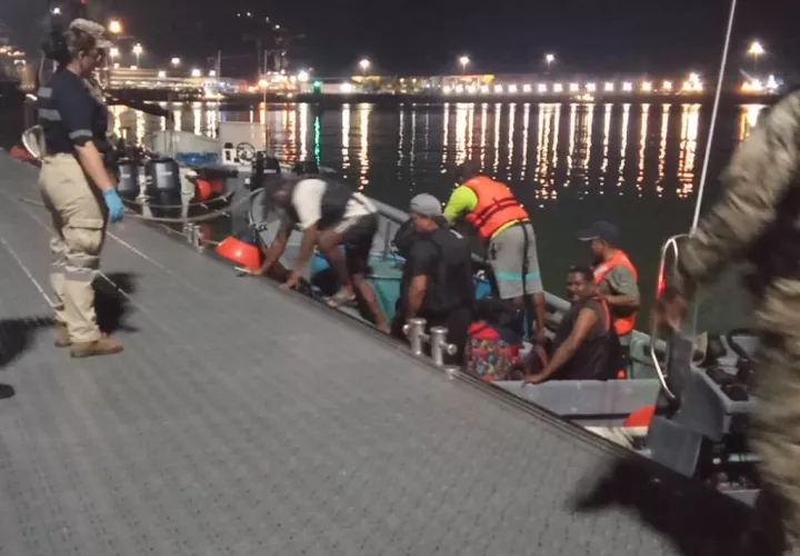 Fueron rescatados por agentes del Senan.