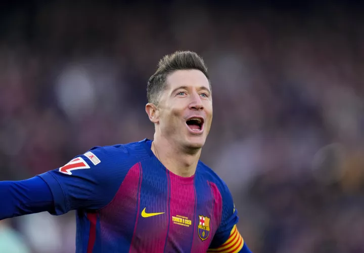 El delantero polaco del Barcelona Robert Lewandowski. /EFE
