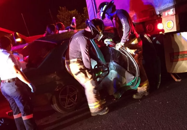 Vista del accidente en LaSoledad.  /  Foto: Sume 911