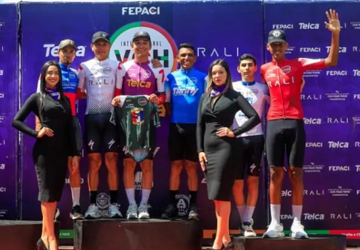 Los líderes de las categorías de la Vuelta Internacional a Chiriquí. Foto: Fepaci