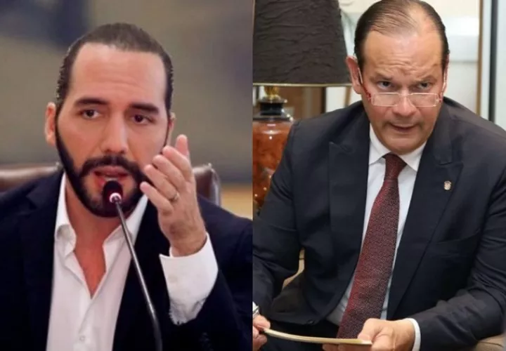 Nayib Bukele y Javier Martínez-Acha. /Foto: EFE