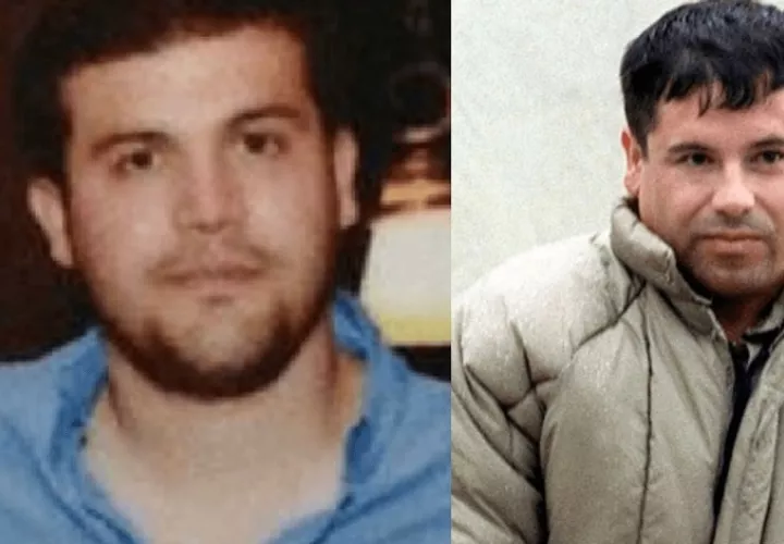 El narcotraficante Joaquín Guzmán López, alias El Güero (izq.) y su padre "El Chapo".