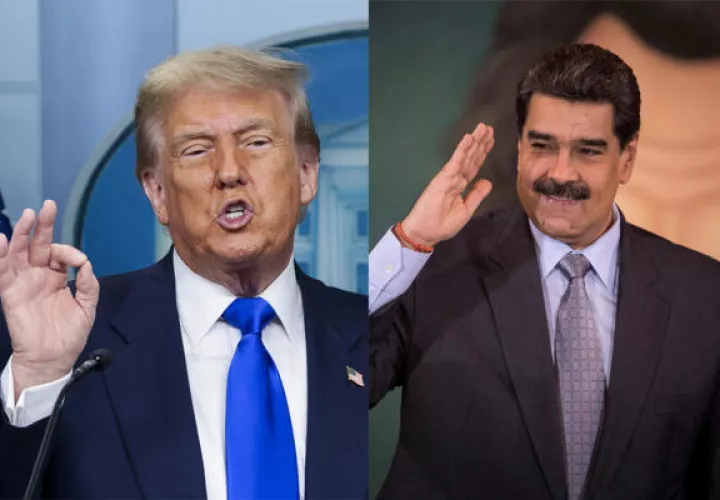 El presidente de Estados Unidos, Donald Trump (i), y el presidente de Venezuela, Nicolás Maduro. Foto: EFE