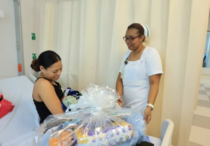 Prime bebé que nació en el Hospital Manuel Amador Guerrero. Foto: Cortesía