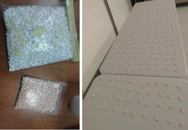 Las pastillas estaban en dos bolsas plásticas.  /  Foto: Senan