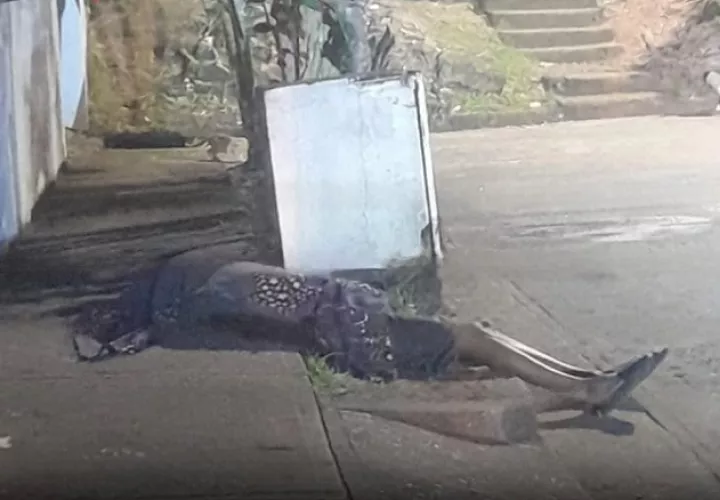 El hombre murió en la escena del crimen.  /  Foto: ghettonews507pty