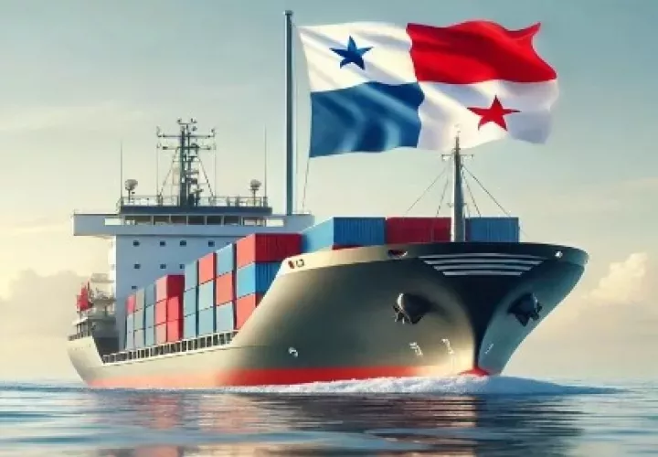 Nave con bandera panameña. Foto ilustrativa