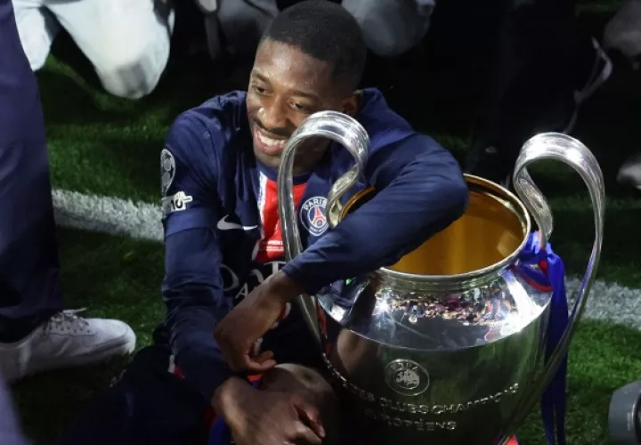 El francés Ousmane Dembelé, del París Saint Germain (PSG). Foto: EFE