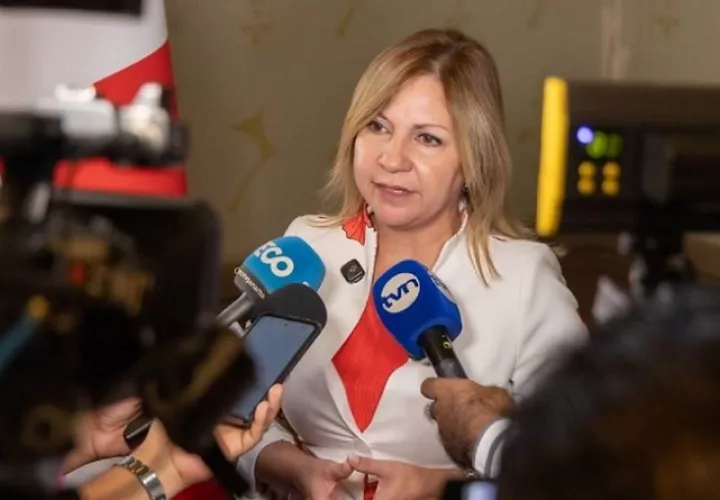 Ministra de Gobierno, Dinoska Montalvo.  /  Foto: Archivo