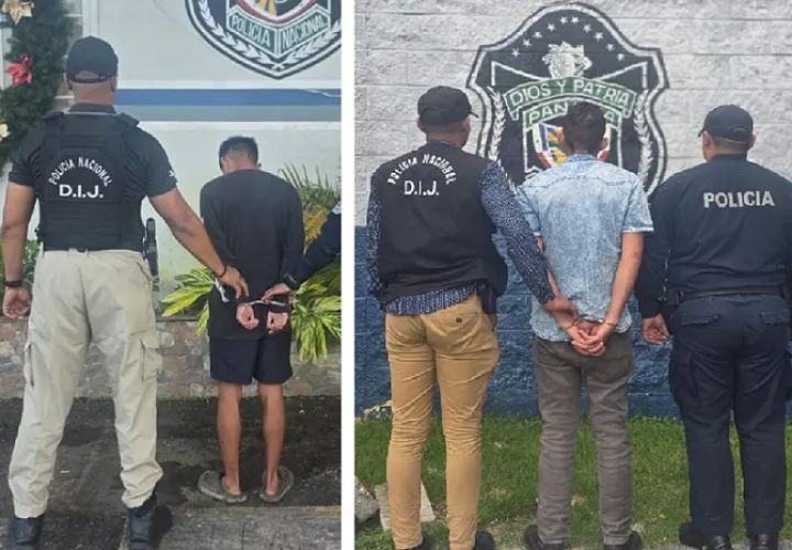 A la izquierda: sospechoso de tentativa. A la derecha: sospechoso de homicidio.  /  Fotos: PN