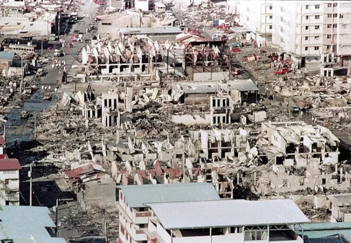 El barrio de El Chorrillo fue consumido por las llamas la noche del 20 de diciembre de 1989. /Foto: EFE