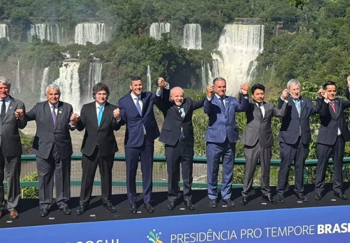 Los líderes del Mercosur. /Foto: Cortesía