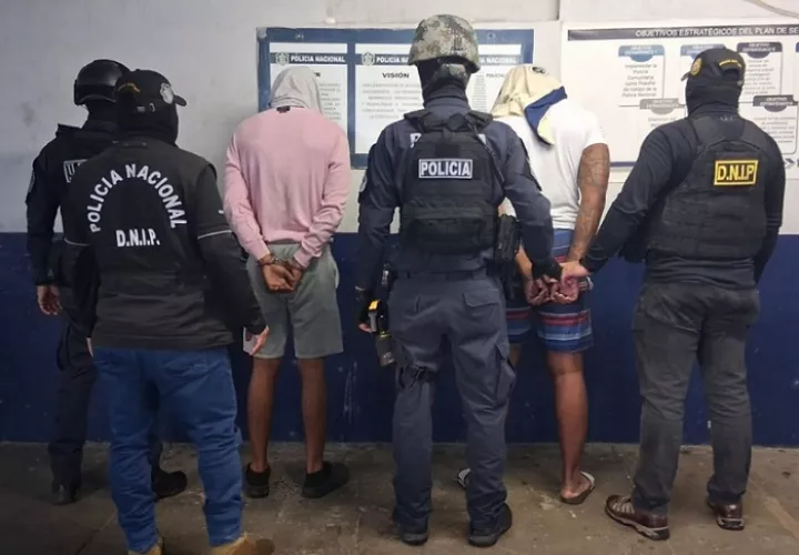 Los sospechosos serán remitidos a la cárcel de Colón.  /  Foto: MP