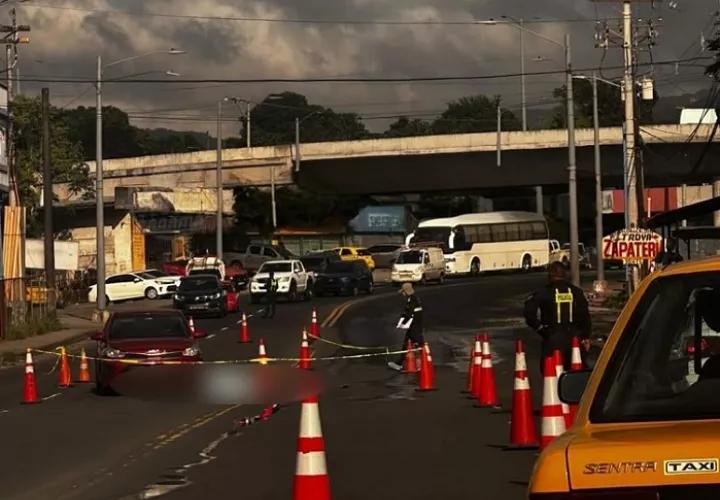 La víctima falleció de forma instantánea.  /  Foto: Traficoapanama