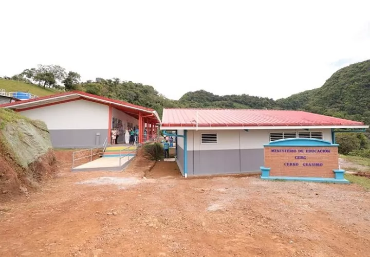 El Centro Educativo Cerro Guásimo, en la Comarca Ngäbe Buglé, cuenta con modernas instalaciones. Foto: Cortesía