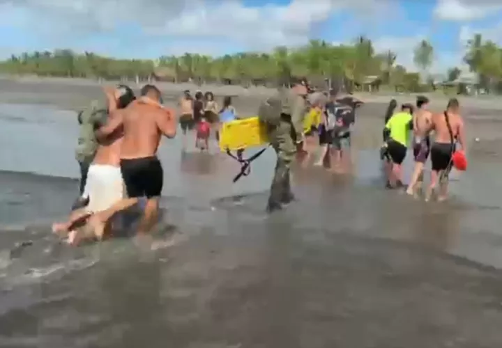 El joven casi se ahoga.  /  Foto: Senafront