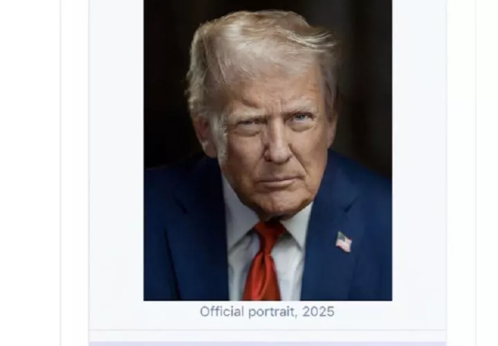 El presidente de Estados Unidos Donald Trump, publicó una foto en la que indicaba quien manda en Venezuela. Foto. EFE