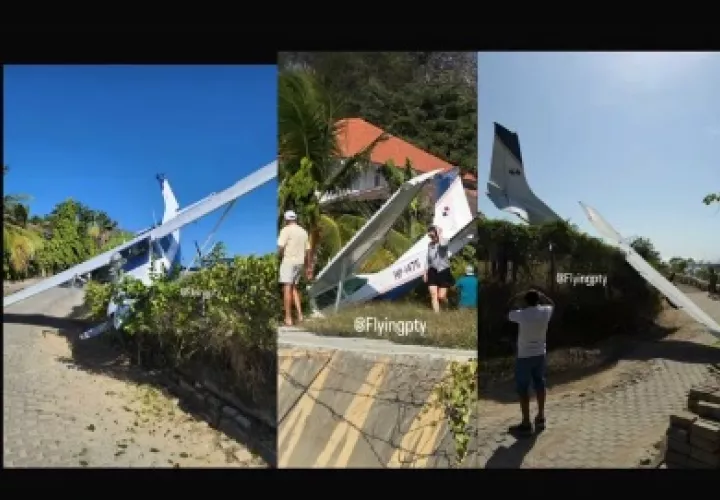No pasó a más que un terrible susto. Los tripulantes de la aeronave se encuentran bien,