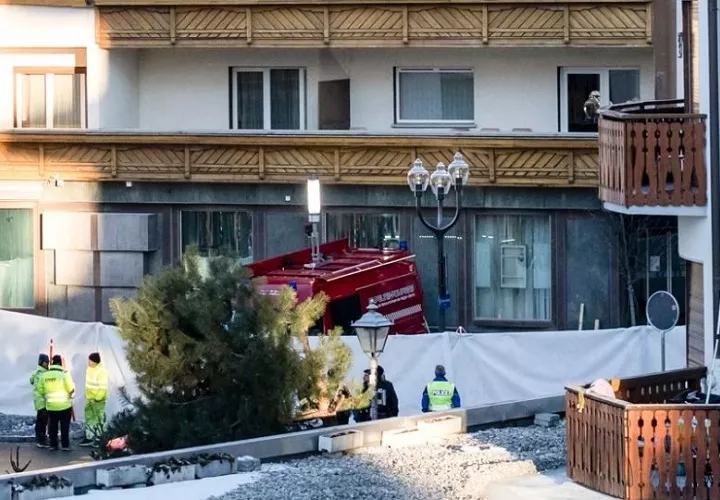 La tragedia de la estación de esquí de Crans Montana, donde un incendio en un bar durante la última Nochevieja causó 40 muertos y 116 heridos. Foto. EFE