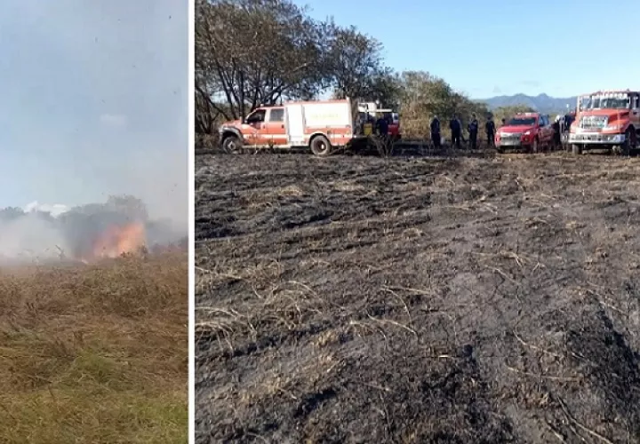 Ante la magnitud de ambos IMAVE, el Cuerpo de Bomberos ha solicitado la colaboración de personal entrenado en extinción de incendios forestales del Sinaproc. /  Fotos: BCBRP