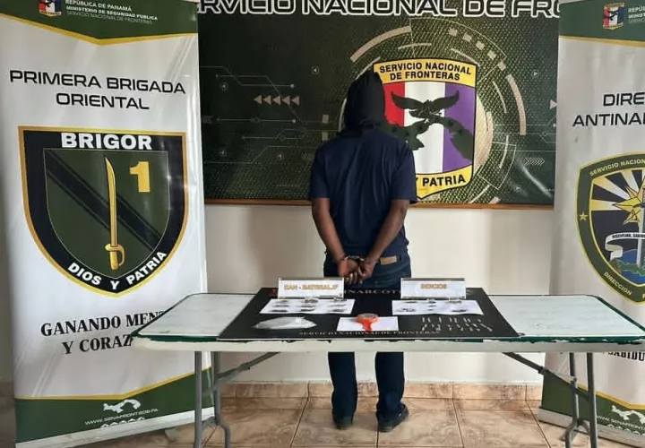 La aprehensión se dio en la comunidad de Santa Fe. Foto : Cortesía 