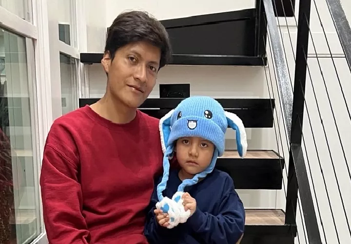 Un juez federal de Texas ordenó la inmediata liberación del niño Liam Conejo Ramos y su padre. Foto. EFE de 5 años .