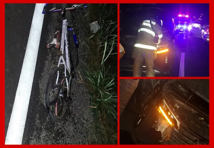 El ciclista falleció en el hospital de David.  /  Fotocomposición: BCBRP