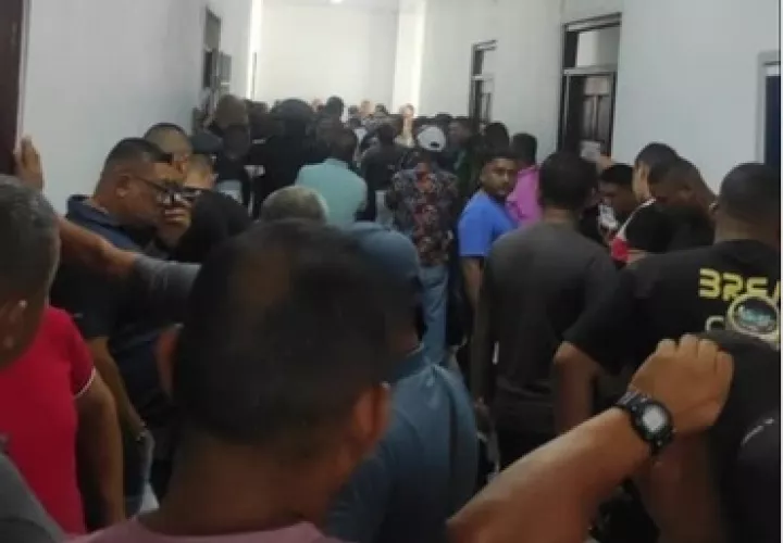 Así se encuentra la Junta Evaluadora de la Policía Nacional.