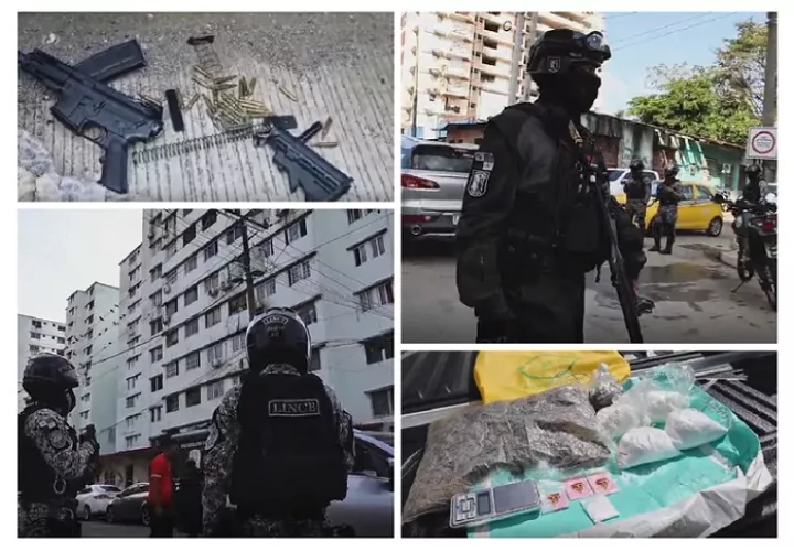 Los retenidos fueron conducidos a la estación policial más cercana para luego ser remitidos a la autoridad competente.  /  Fotocomposición: PN