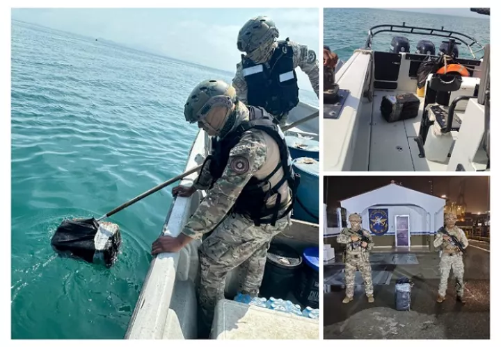 El bulto estaba protegido en un cartucho negro.  /  Fotocomposición: Senan