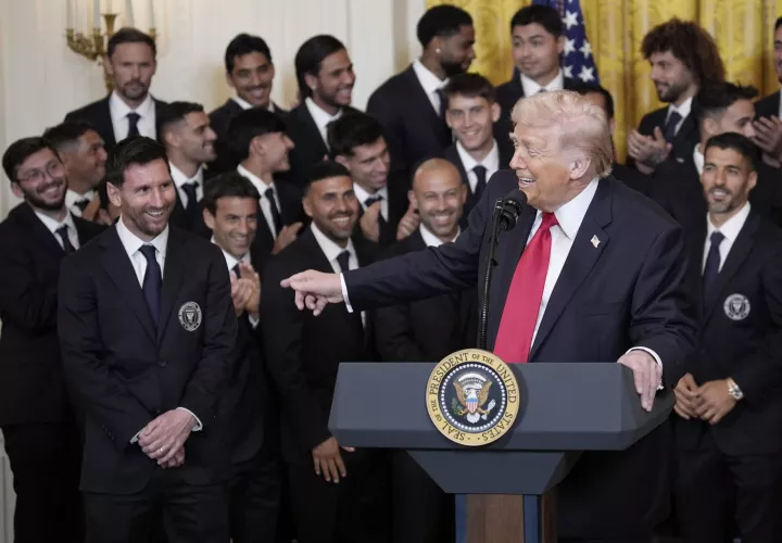 Donald Trump compara a Messi con Pelé al recibir al Inter Miami en la Casa Blanca. /Foto: EFE