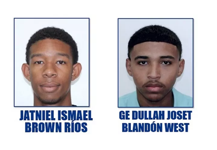  Jatniel Ismael Brown Ríos y Dullah Joset Blandón West, buscados por homicidio.  /  Foto: MP