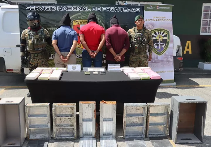 Todo quedó a órdenes de la Fiscalía de Drogas. /  Foto: Senafront