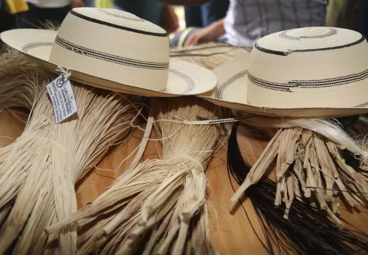 Sombrero pintao panameño, un arte de elevado valor por su confección. Foto: Archivo