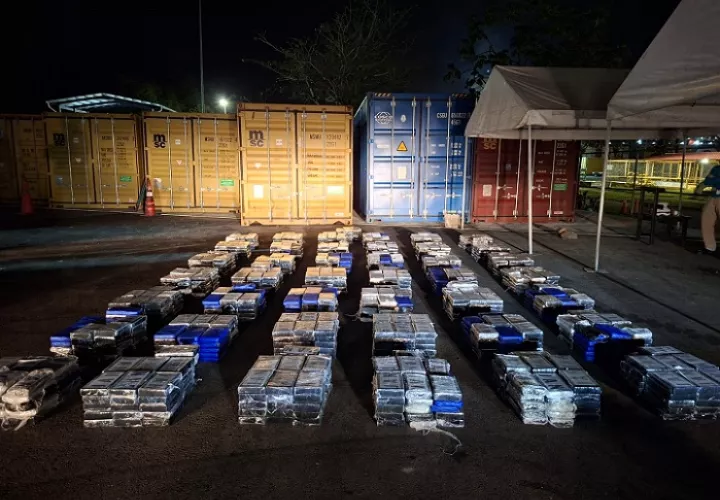 El contenedor tenía como destino final Lituania.  /  Foto: PN