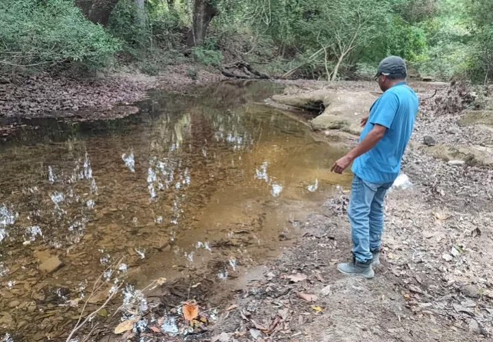Aguas arriba del río opera una empresa arenera, a la cual los ciudadanos responsabilizan por presuntos daños a la calidad de agua de este afluente. Foto. Cortesía 