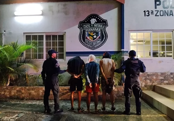 Uno de los delincuentes aprehendidos es menor de edad.  /  Foto: Eric Montenegro