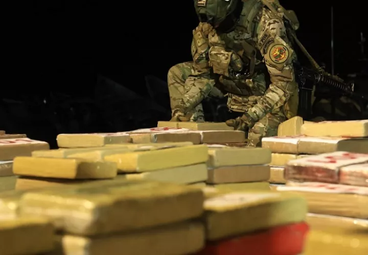 La sustancia ilícita quedó a orden de la Fiscalía de Drogas.  /  Foto: Diómedes Sánchez