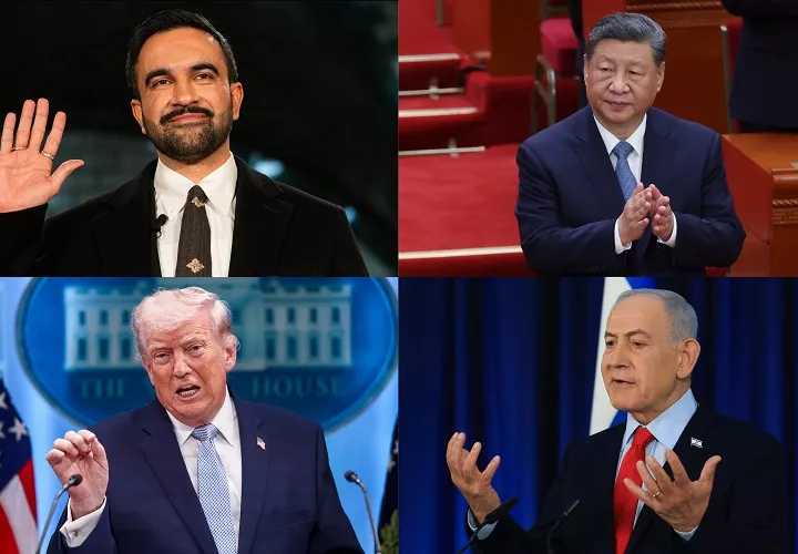 Donald Trump; su homólogo chino, Xi Jinping; el primer ministro israelí, Benjamín Netanyahu, el papa León XIV y el alcalde de Nueva York, Zohran Mamdani, forman parte de la lista de las 100 personas más influyentes de 2026 de la revista Time. Foto. EFE