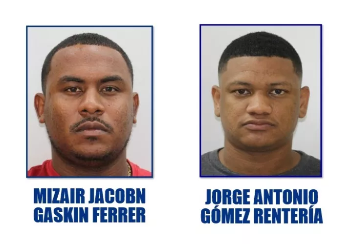 Mizair Jacobn Gaskin Ferrera y de Jorge Antonio Gómez Rentería, buscados por homicidio en La Cresta en 2025.  /  Fotos: MP