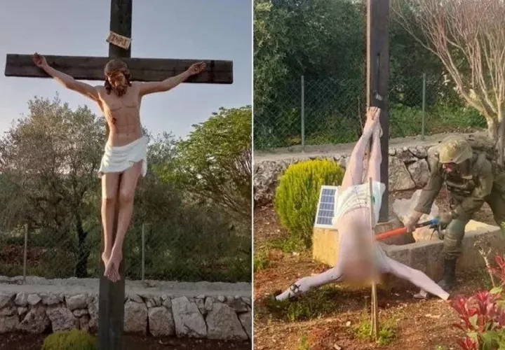 El primer ministro israelí, Benjamín Netanyahu, condenó “en los términos más enérgicos” la fotografía de la profanación, que previamente había circulado por internet y despertó gran indignación. Foto. EFE