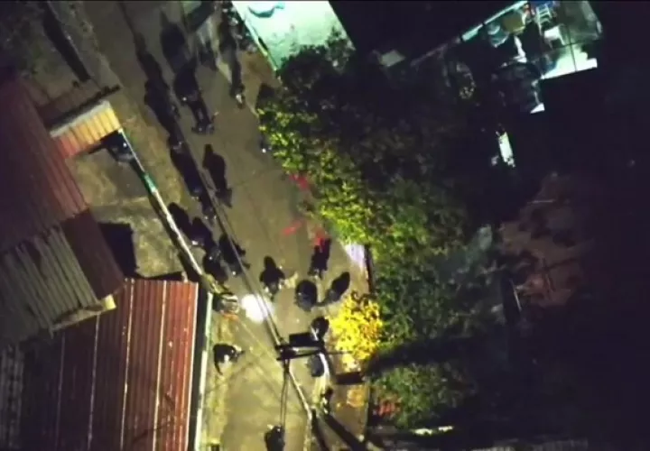 Los sospechosos fueron ubicados en la misma zona en donde ocurrió el atentado.  /  Imagen: PN