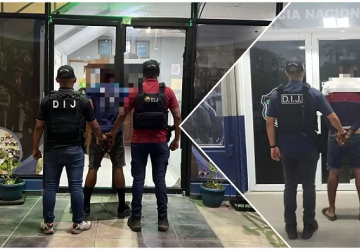 Uno de los aprehendidos presuntamente fue el conductor de la camioneta que llevó a los tres pistoleros.  / Fotos: PN