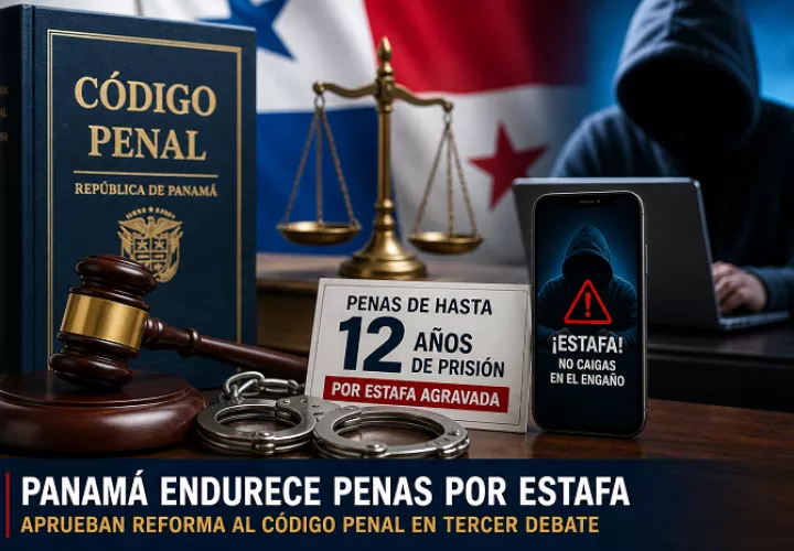 Nuevas penas por estafa en Panamá.