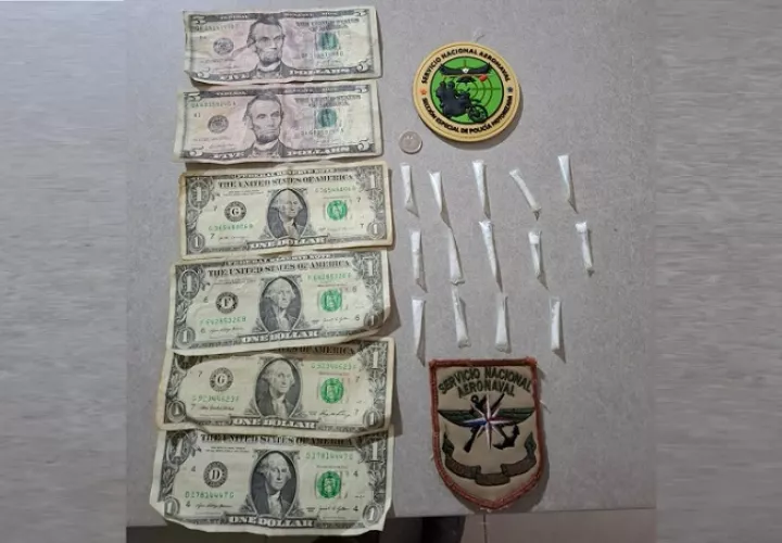 El ciudadano pasó a manos de la Fiscalía de Drogas de Colón y Guna Yala para que el trámite judicial.  /   Foto: Diómedes Sánchez