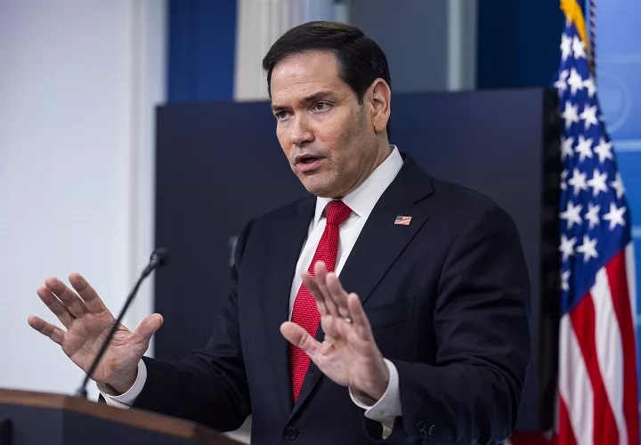 El secretario de Estado de Estados Unidos, Marco Rubio, asegura que se mantienen las medidas contra Diosdado Cabello, acusado de Narcotráfico. Foto. EFE