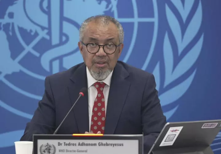 Tedros Adhanom Guebreyesus, director de la OMS. Foto: EFE