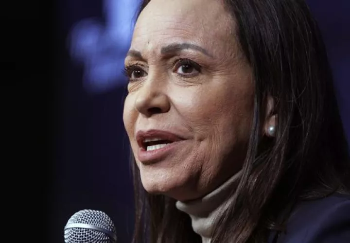 La líder opositora venezolana y Premio Nobel de la Paz 2025, María Corina Machado. Foto: EFE