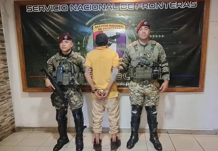Se ordenó su detención preventiva y su ingreso inmediato al Centro Penitenciario de la provincia de Chiriquí.  /  Foto: Senafront