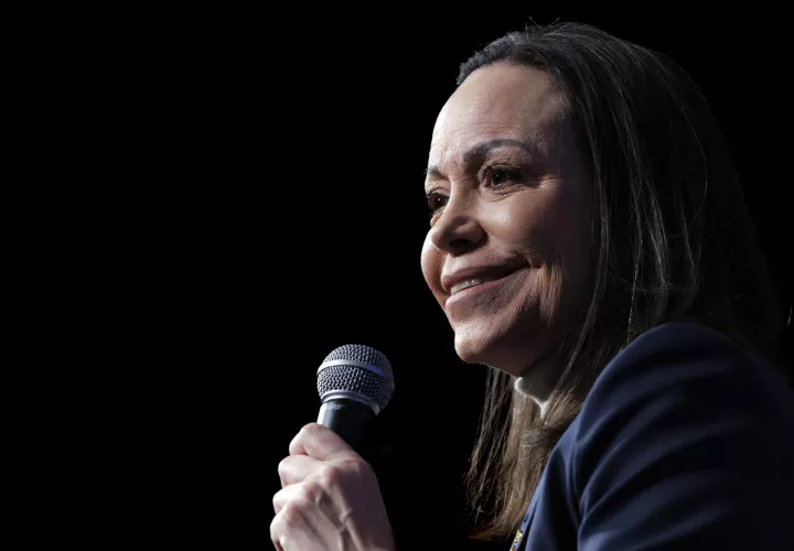 La dirigente opositora venezolana y Premio Nobel de la Paz 2025, María Corina Machado